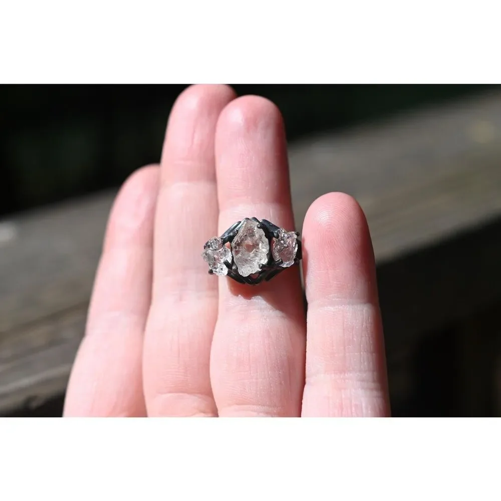 Raw Lake County Diamond Engagement Ring